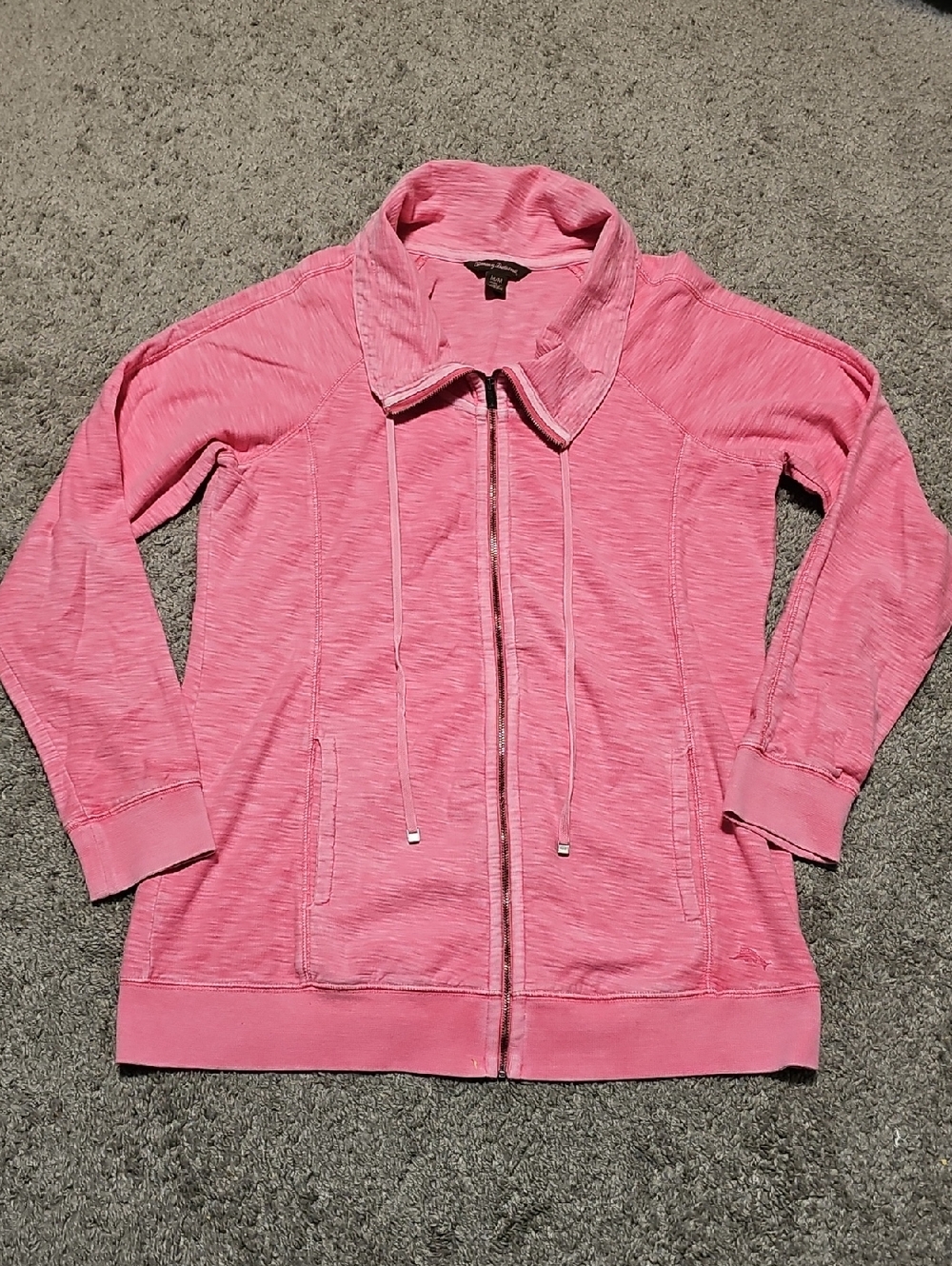 Tommy Bahama Womens Pink Zip Up Jacket Size M